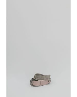 Nanni Milano Riemen Roze - Grijs