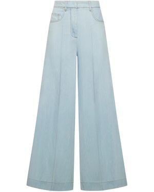 SIMONA CORSELLINI Jeans Femme Jambe Large - Bleu
