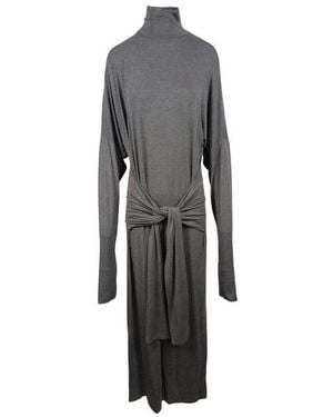 Norma Kamali Vestidos Antracita - Gris