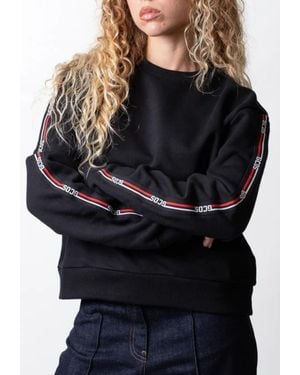 Gcds Sudadera Logo Cinta De La Tripulacion - Negro