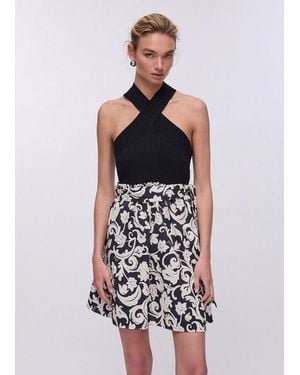 Liu Jo Short Dress With Print - White