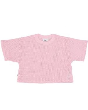 Obey Alex Mesh Top Tee T-Shirt - Pink