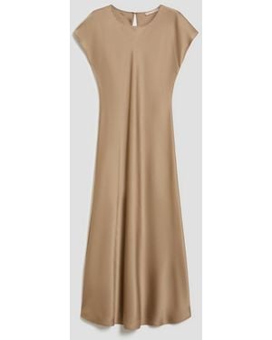 Pennyblack Doppel Satin Kleid Frau Sand - Natur