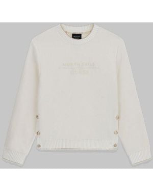 Guess Crew Neck Sweater - White
