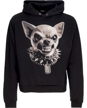 Phobia Hoodie Angry Dog Hoodie Negro
