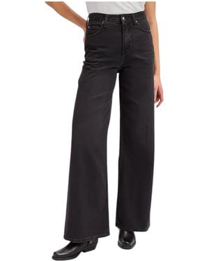 Lee Jeans Jeans En Palazzo Donna Memoria Oscura - Negro