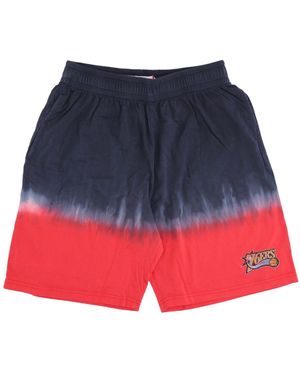 Mitchell &amp; Ness Pantalones Cortos De Hombre Nba Horizontal Tie Dye Short Hardwood Classics Phi76E - Azul