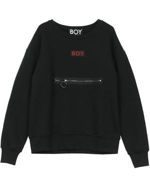 BOY London Grosgrain Sweat Crew Neck Sweatshirt - Black