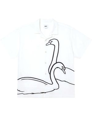 Obey Shirt Shirt Cliff Woven - Metallic