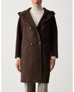 Silvian Heach Coat Long Coat Dupgri - Black