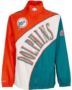 Mitchell & Ness Nfl Arched Retro Lined Windbreaker Miadol - Red
