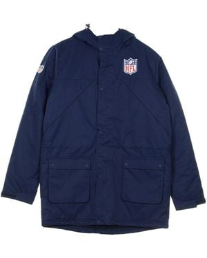 Nike Long Jacket Iconic Back To Basics Heavyweight Jacket Original Team Colors - Blue