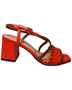 Pollini Sa16446C0Ete345A Cuero De Naranja Femenino - Rojo
