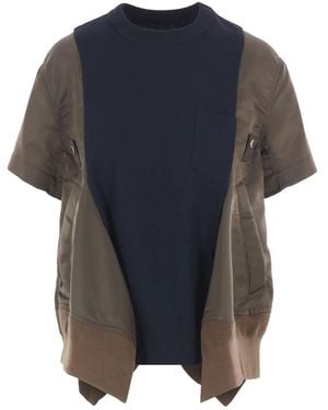 Sacai T-Shirt - Bleu