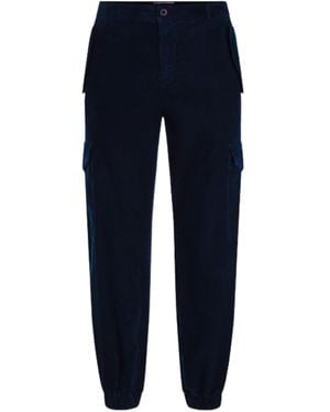 Tommy Hilfiger Gmd El Cuff Corduroy Cargo Pants - Blue