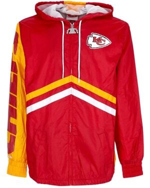 Mitchell &amp; Ness Nfl Undeniable Full Zip Windbreaker Kanchi Windbreaker - Red