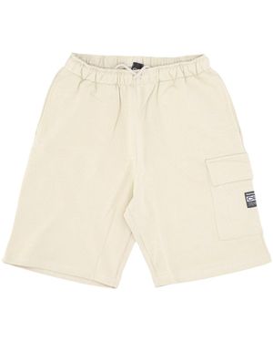 Propaganda Tracksuit Shorts Label Classic Cargo Sweatshort - Natural