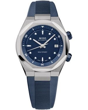 MIDO Mann Multifort 8 Zwei Kronen M0475071704100 - Blau