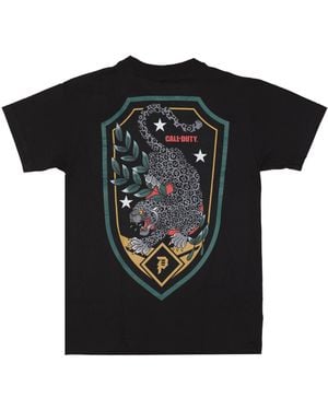 Primitive Skateboarding Camiseta Negra Jaguar Tee X Call Of Duty Negra Para Hombre - Negro