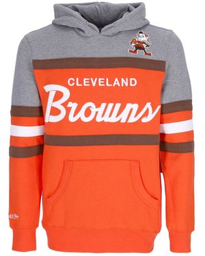 Mitchell & Ness Hoodie Nfl Headcoach Hoodie Clebro - Orange