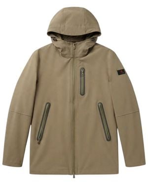 Peuterey Giacca Parka Verde Militare Con Cappuccio E Tasche - Green