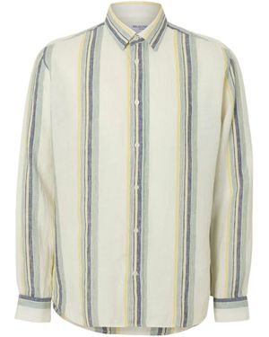 SELECTED Reg Kylian Linen Ls Shirt - Green