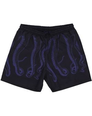 Octopus Short De Bain Homme Outline Swimtrunk/Noir - Bleu