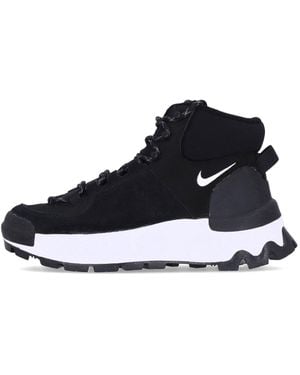 Nike Bota Alta W City Classic Boot Mujer Negro/Blanco/Negro - Azul