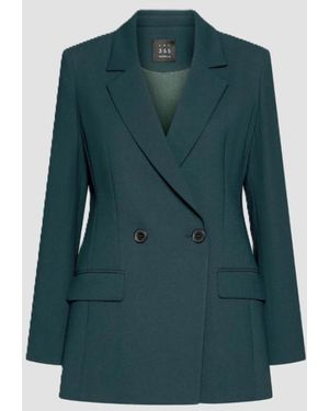 Marella Doble Chaqueta Mujer Azul Pavo Real - Verde