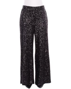Manila Grace Pants P187Py Ma001 Pantalone Sequins - Black