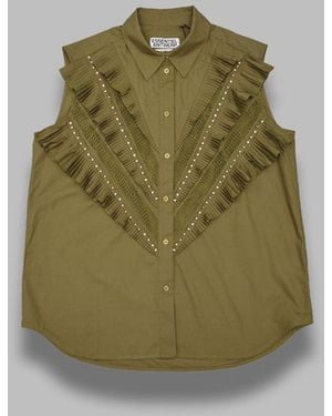 Essentiel Antwerp Jeandarlene Sleeveless Shirt - Green