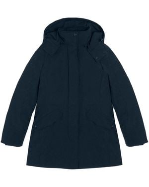 Woolrich Ut0102 W's Stretch Fayette Parka 3989 Melton Wwou0344Fr - Blue