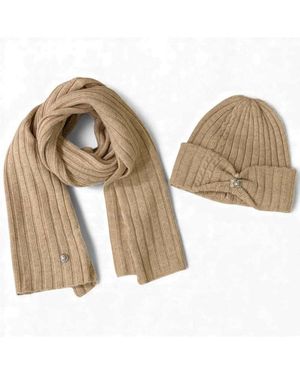 l’Atelier du Sac Set Hut Und Schal Frau - Natur
