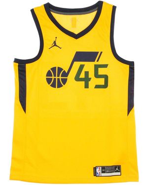JORDAN NBA Debardeur De Basket-Ball Pour Hommes Nba Swingman Jersey Jordan Statement Edition 2020 No 45 Donovan Mitchell Utajaz - Jaune