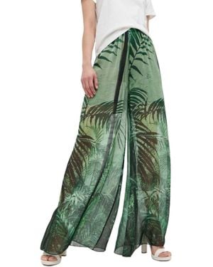 Guess Pants Roxan Wide Leg Pant - Green