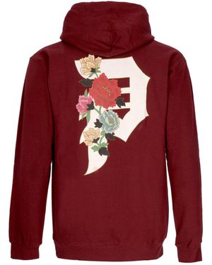 Primitive Skateboarding Santino Hoodie Burgund Herren Kapuzenpullover - Rot