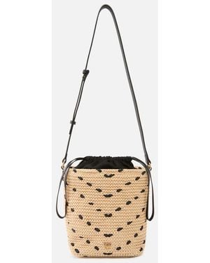 Pinko Bucket Mini Chevron Mob + V Ss26 - Metallic