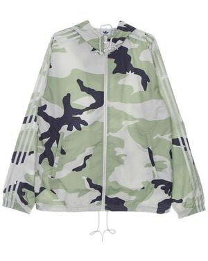 adidas 'Camo Windbreaker Orbit Windbreaker - Green