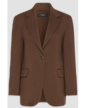 Max Mara Single-Breasted Jacket Cocoa - Brown