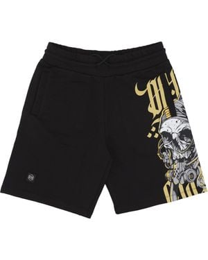 DOLLY NOIRE Korte Trainingsbroek Desert Skull Sweatshort Zwart