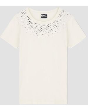 EA7 Camiseta Preciosa Da Donna Bianco - Neutro
