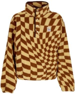 Obey Removable Fleece Jacket Wavy Pop Over Jacket - Metallic