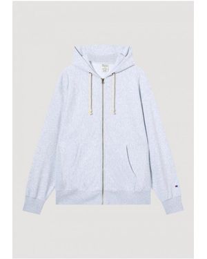 Champion Full Zip Hoodie Sweatshirt - Blue