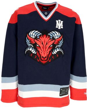 DOLLY NOIRE Type Hockey Goat Hockey Crewneck - Red