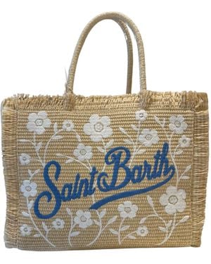Mc2 Saint Barth Damestas Met Bloemen - Blauw