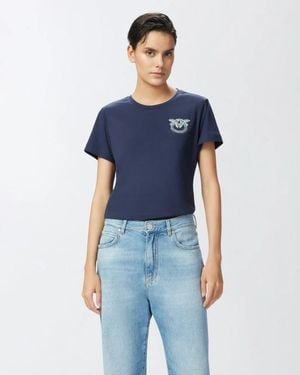 Pinko T-Shirt Frau Nambrose 103320 A2G7 G1A - Blau