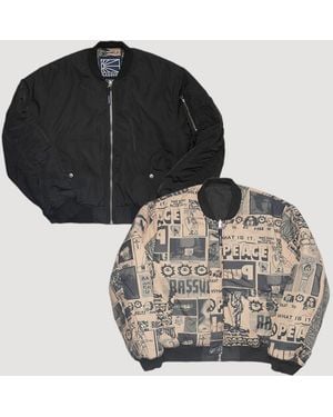 Rassvet (PACCBET) Collage Bomber Veste Tissee - Noir