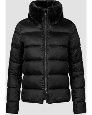 Save The Duck Jacket Mei With Fur Collar - Black