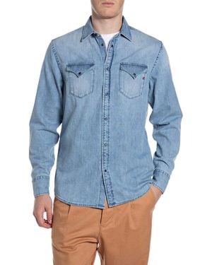 Replay Shirt Shirt - Blue