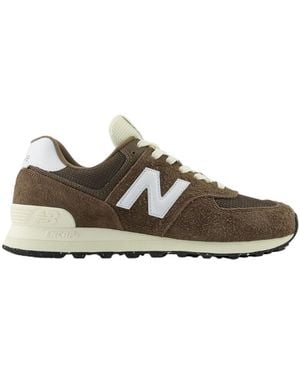 New Balance Zapatos Para Hombres U574Rbi - Marrón
